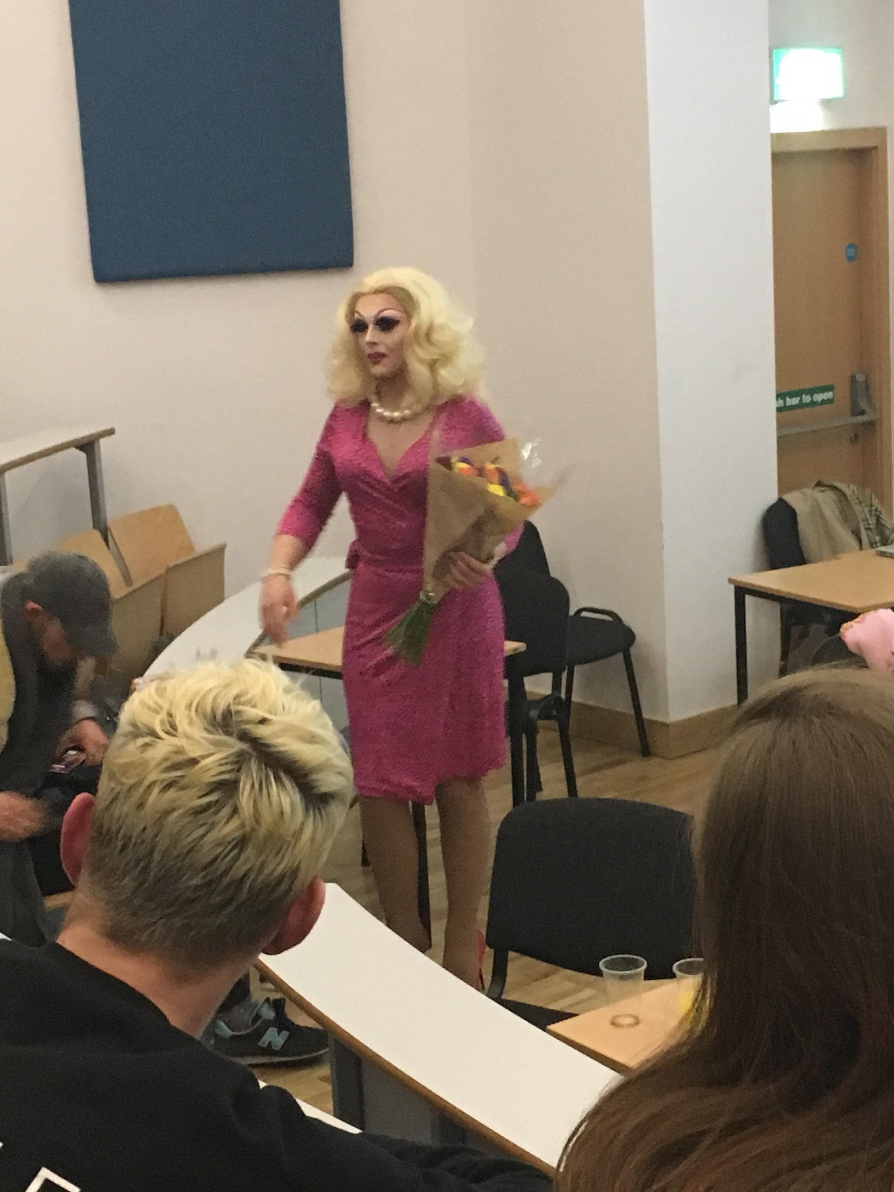 Drag queen Bonnie Ann Clyde talks to DCU