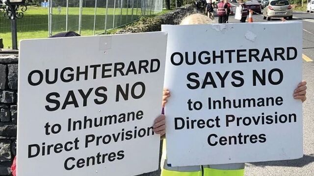 The protesters against direct provision