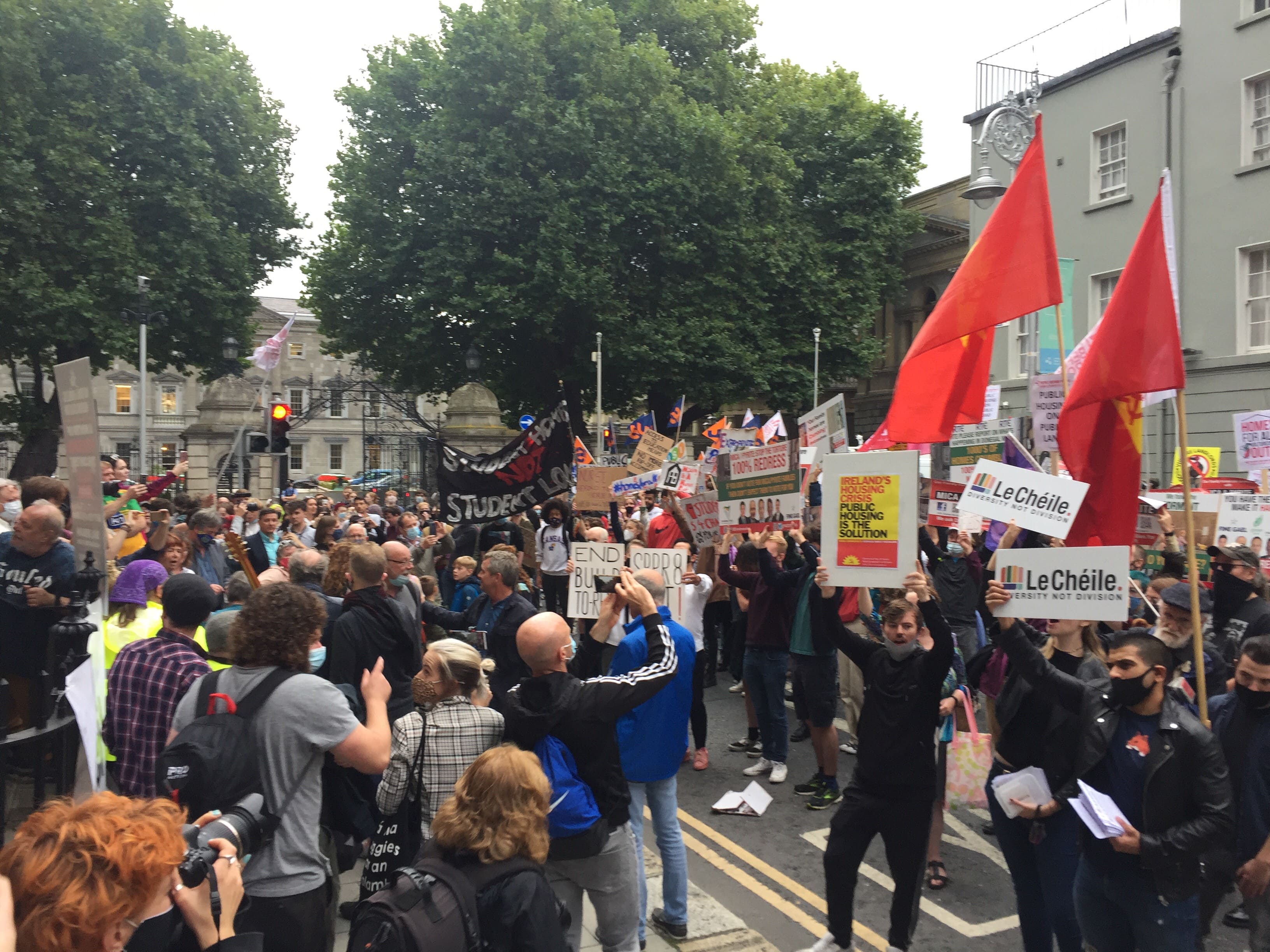 ‘Winter of Discontent’ Housing and Homelessness rally held outside Dáil